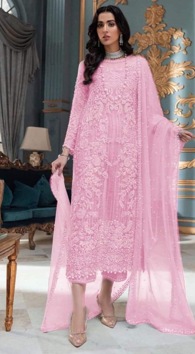 Maria.B Wedding Luxury Edition – Net Embroidered 3PC with Stone Work