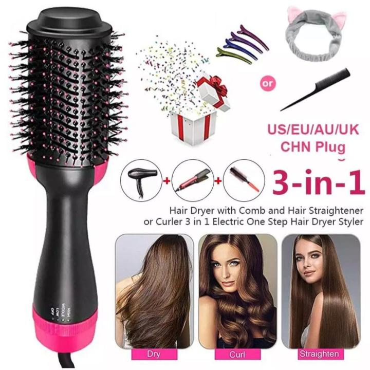 One Step Hot Hair Dryer Brush 3 in 1 – Dryer, Straightener & Volumizer