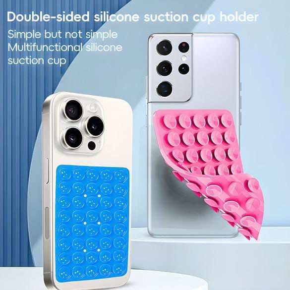 Double-Sided Silicone Suction Pad – Reusable Mobile Holder & Wall Mount