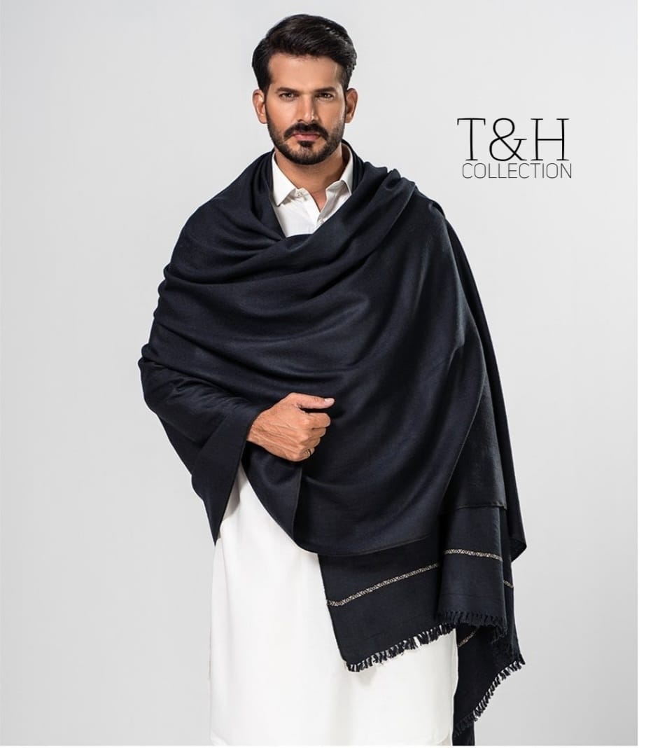 Men’s Wool Pashmina Winter Shawl | Luxury Warm Shawl for Men