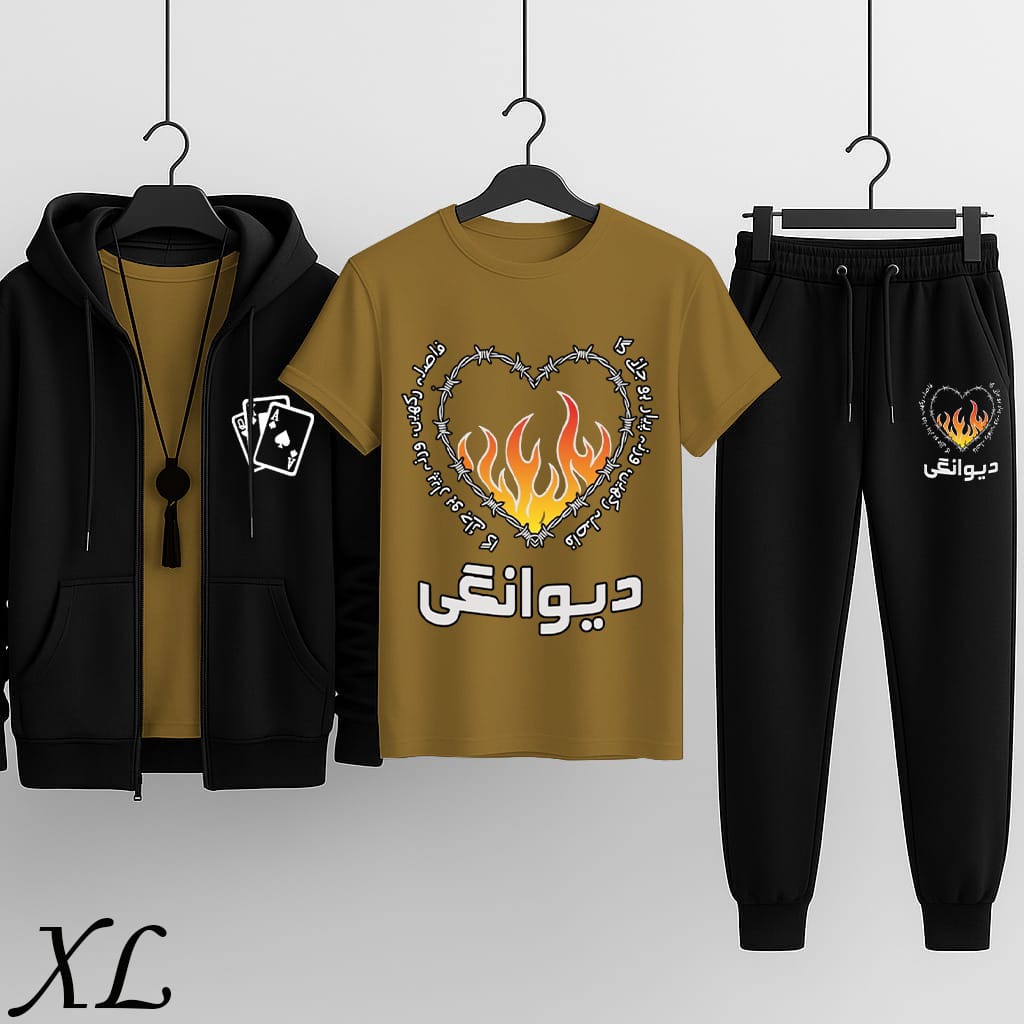Pack of 3 Hooded Zipper Tracksuit for Men | Premium Winter Wear