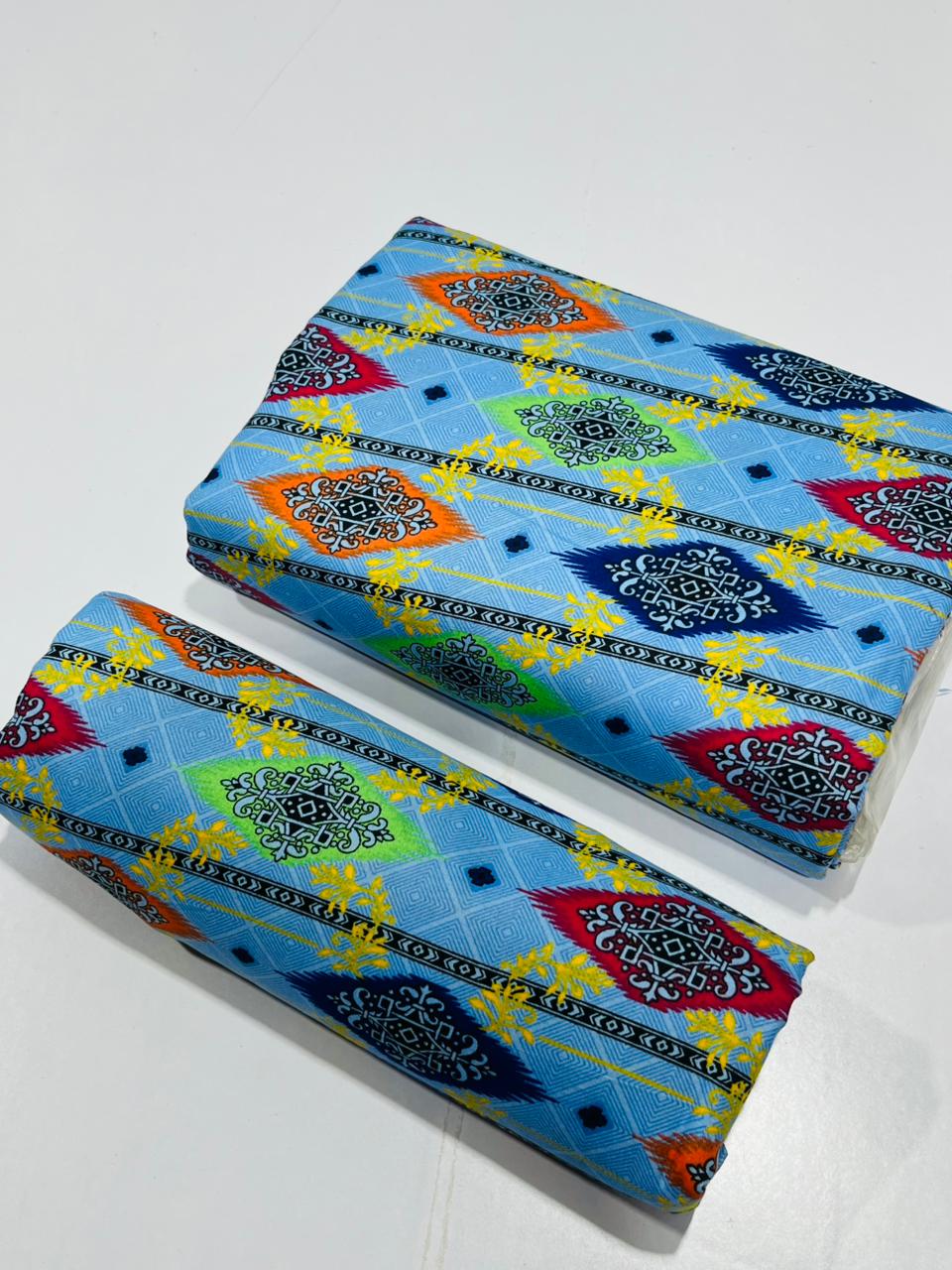 New Polo Cotton Two-Piece Set | Printed Shirt & Trouser Combo