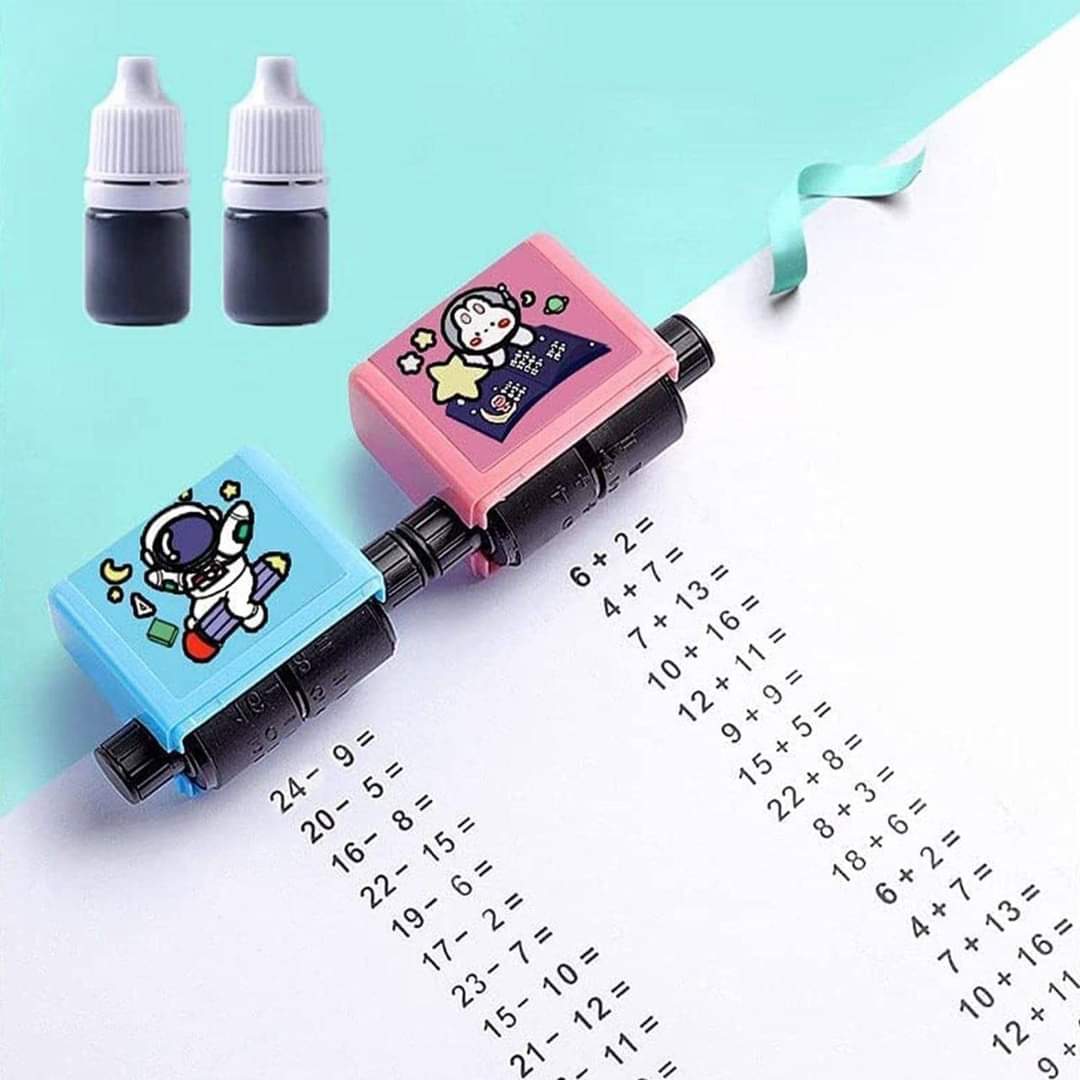 Math Stamp Roller for Kids – Fun & Educational Tool | Box Packed