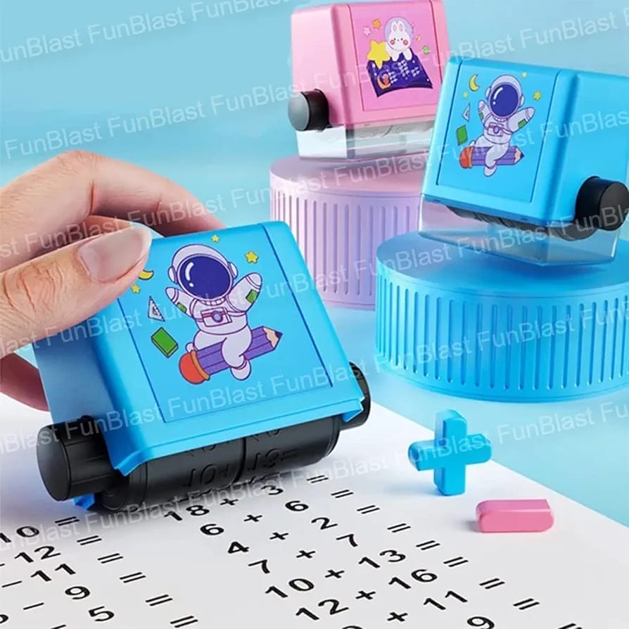 Math Stamp Roller for Kids – Fun & Educational Tool | Box Packed