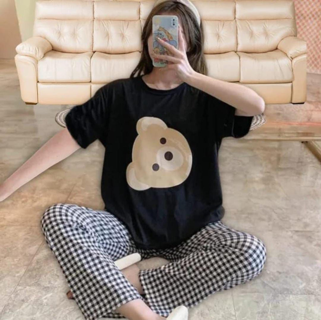 Women’s Jersey Night Suit | Soft & Comfy Sleepwear Set Restocked