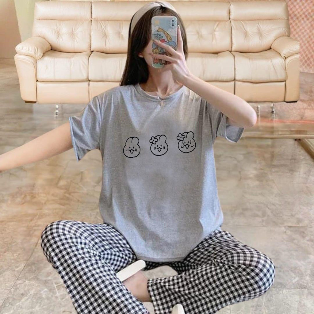 Women’s Jersey Night Suit | Soft & Comfy Sleepwear Set Restocked