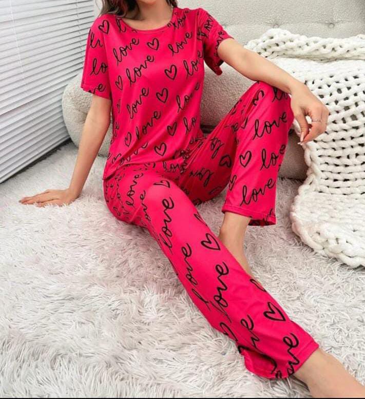 Women’s Jersey Night Suit | Soft & Comfy Sleepwear Set Restocked
