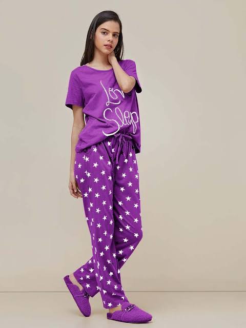 Women’s Jersey Night Suit | Soft & Comfy Sleepwear Set Restocked