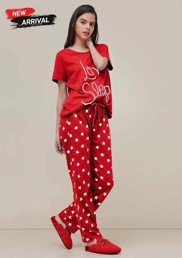 Women’s Jersey Night Suit | Soft & Comfy Sleepwear Set Restocked