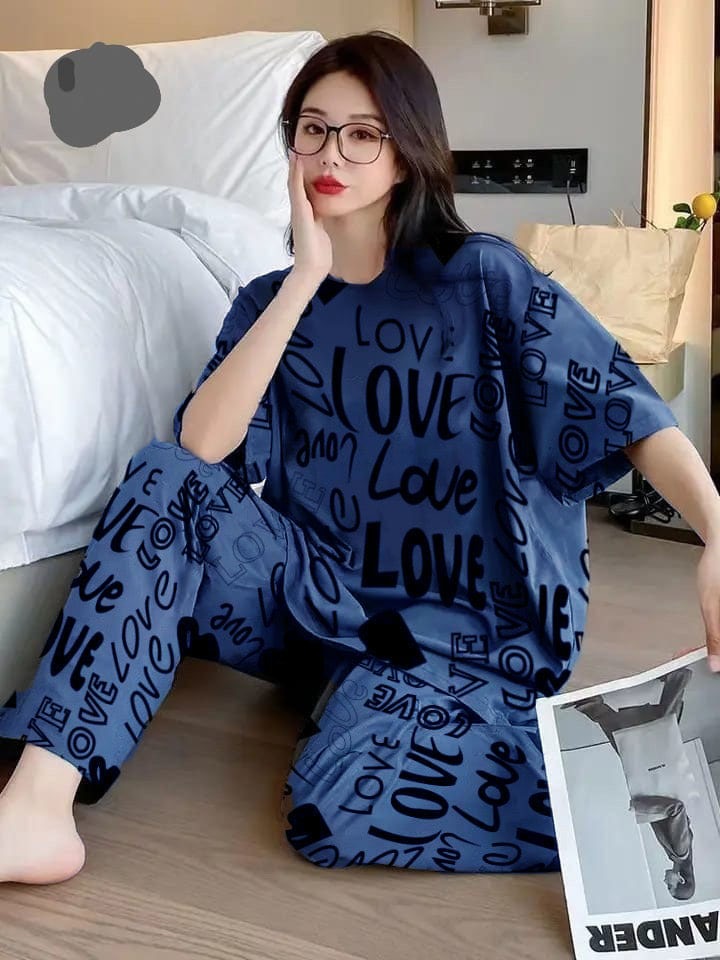 Women’s Jersey Night Suit | Soft & Comfy Sleepwear Set Restocked
