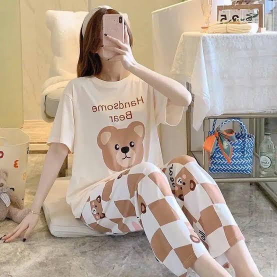 Women’s Jersey Night Suit | Soft & Comfy Sleepwear Set Restocked
