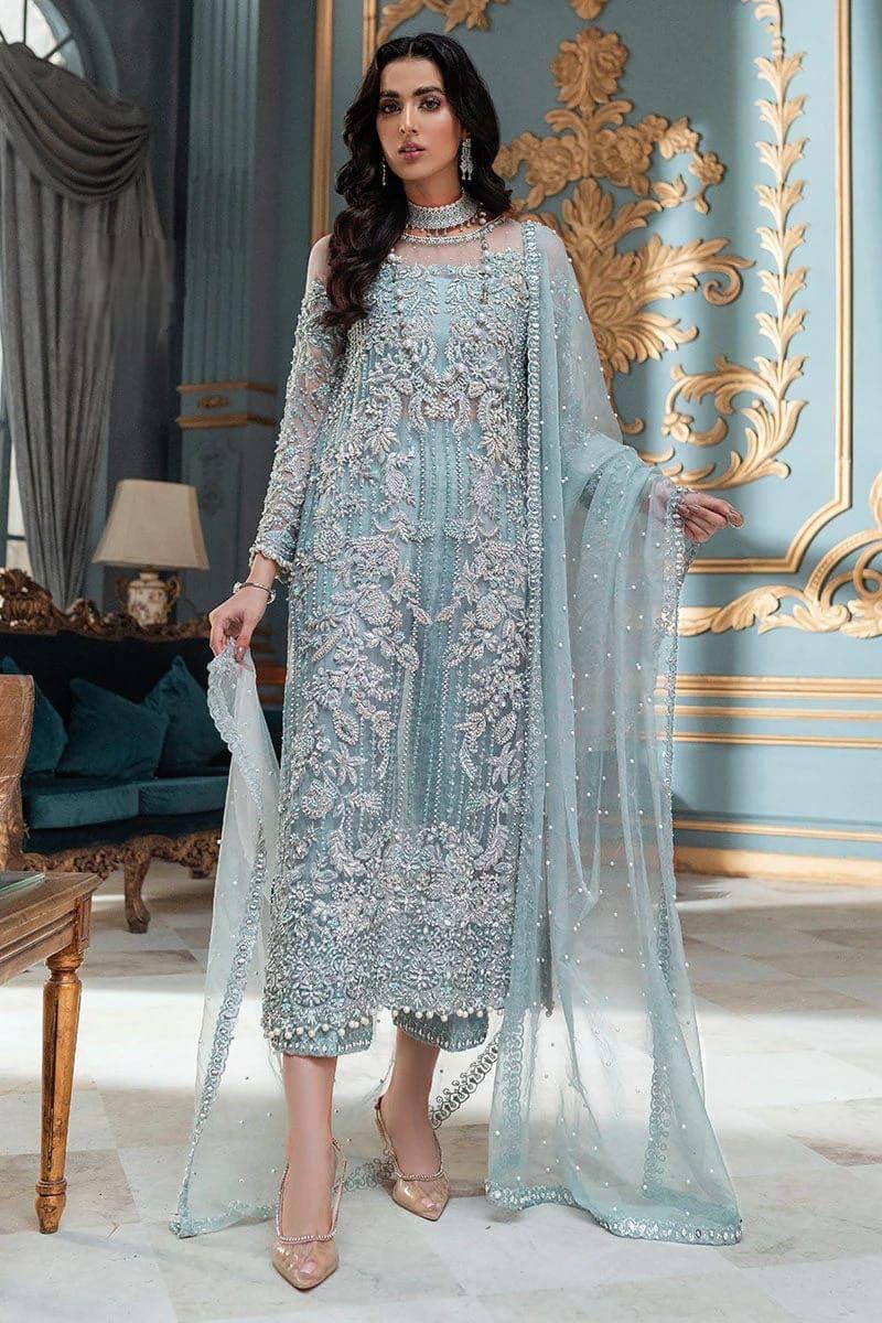 Maria.B Wedding Luxury Edition – Net Embroidered 3PC with Stone Work
