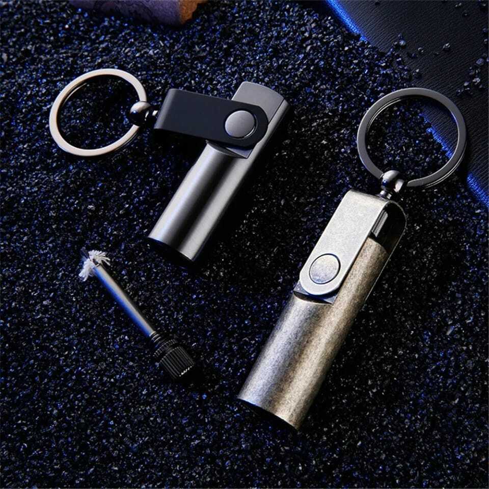 Fire Starter Flint Match Lighter Keychain – Emergency Survival Camping Gear